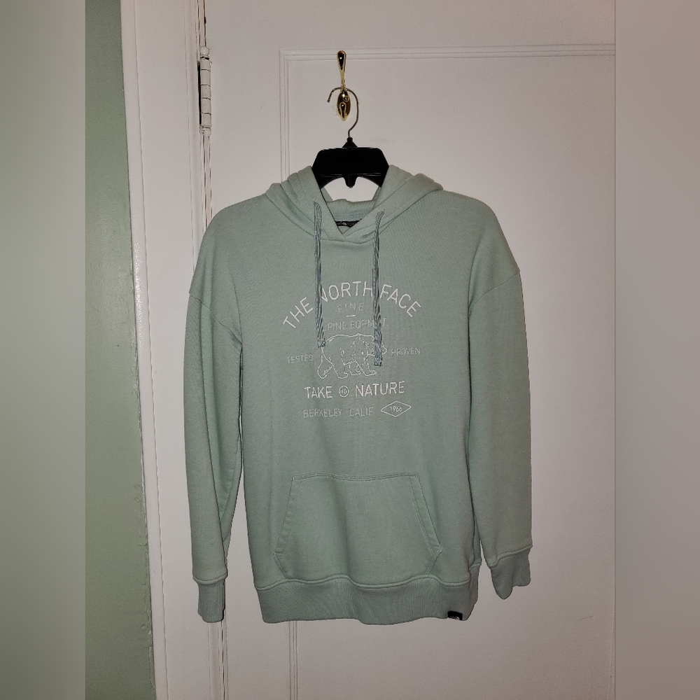 North Face Light Green Sweatshirt